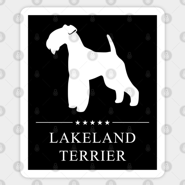 Lakeland Terrier Dog White Silhouette Sticker by millersye